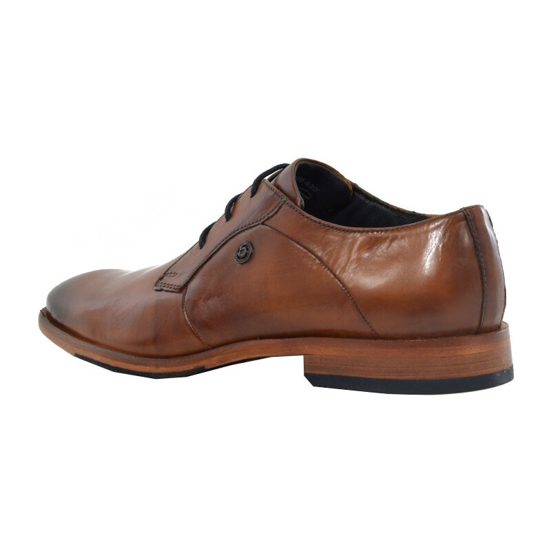Ανδρικά παπούτσια BUGATTI 311-A5Q6-1000 6300 COGNAC ταμπά δέρμα