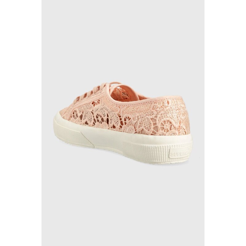 Πάνινα παπούτσια Superga 2750 MACRAME χρώμα: ροζ, S81219W