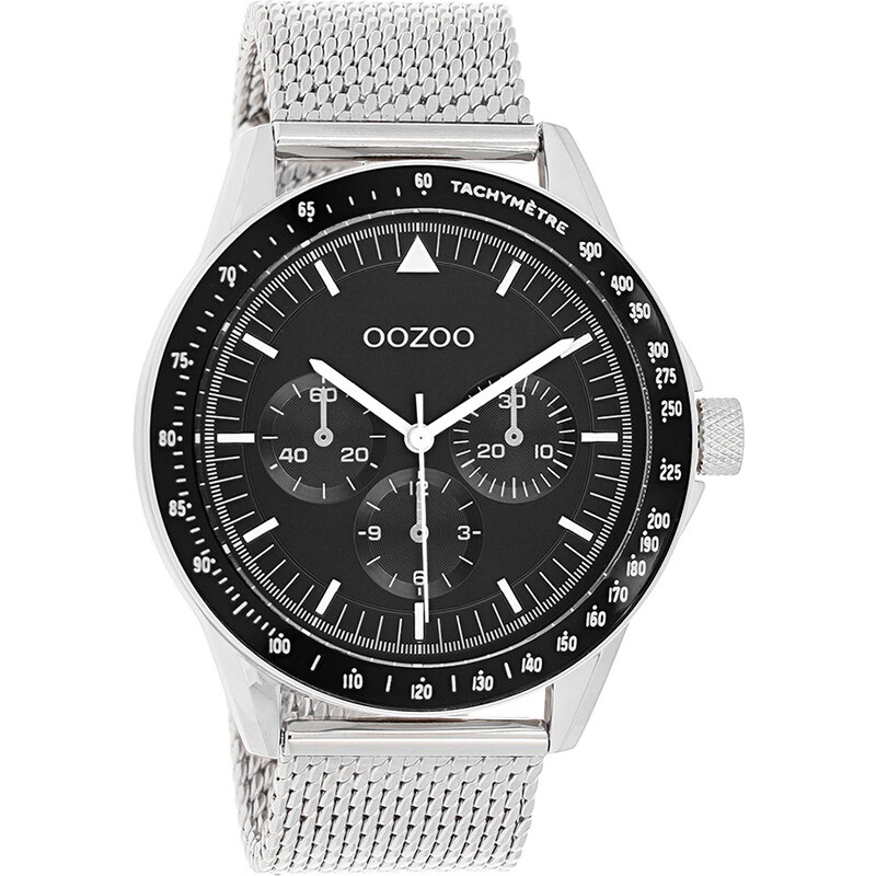 OOZOO Timepieces - C11113, Silver case with Stainless Steel Bracelet