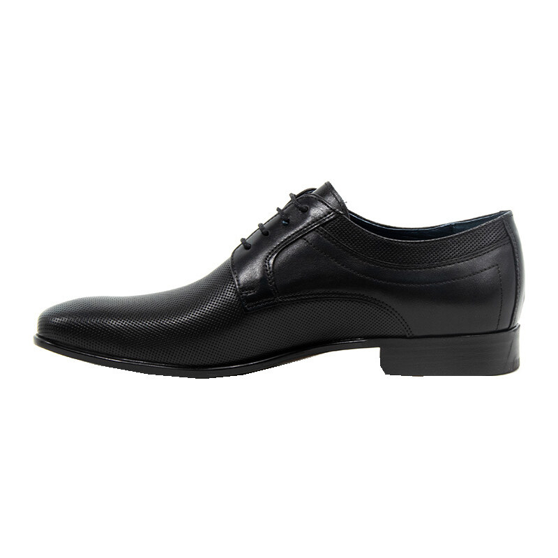 Ανδρικά παπούτσια Damiani 2302 μαύρο δέρμα