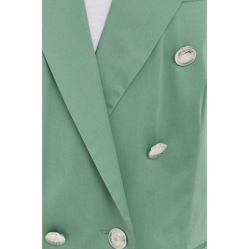 Σακάκι BOSS χρώμα: πράσινο