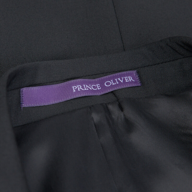 Prince Oliver Γαμπριάτικο Tuxedo Μαύρο με Shawl Σατέν Πέτο (Modern Fit)
