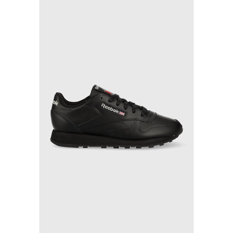 Δερμάτινα αθλητικά παπούτσια Reebok CLASSIC LEATHER χρώμα: μαύρο