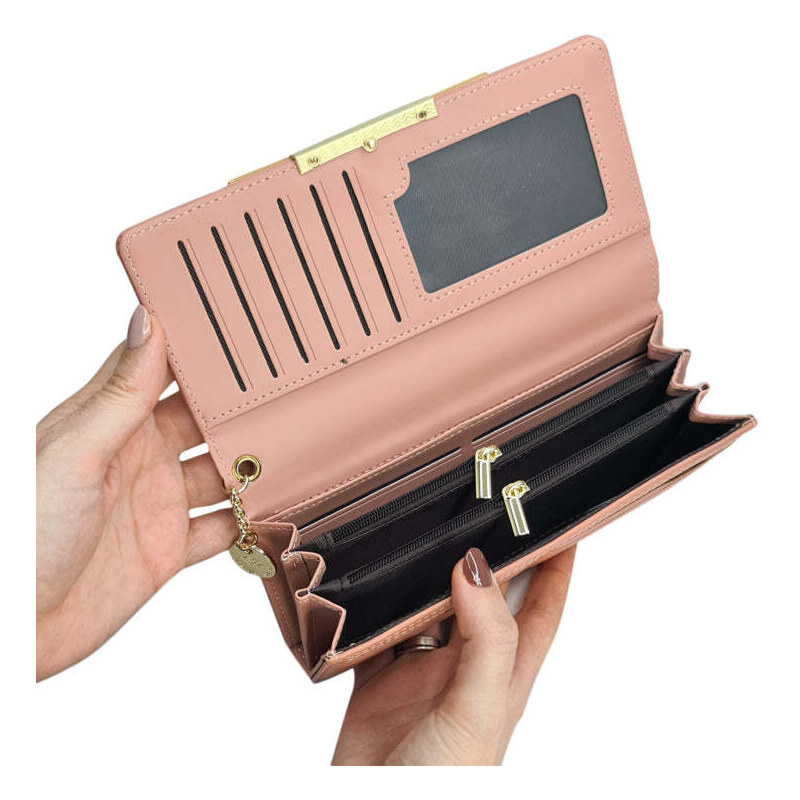 UNBRANDED ROXXANI γυναικείο πορτοφόλι LBAG-0014, ροζ