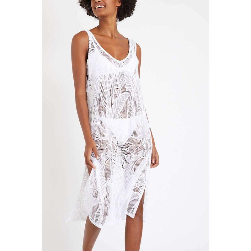 BANANA MOON Φορεμα Robe Beachwear Tupai Cocobeach 0091 blanc