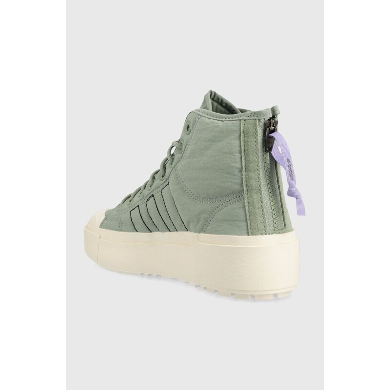 Πάνινα παπούτσια adidas Originals Nizza Bonega X W χρώμα: πράσινο