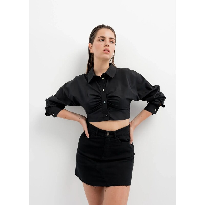 CLP Denim Mini Skirt - Μαύρο, S