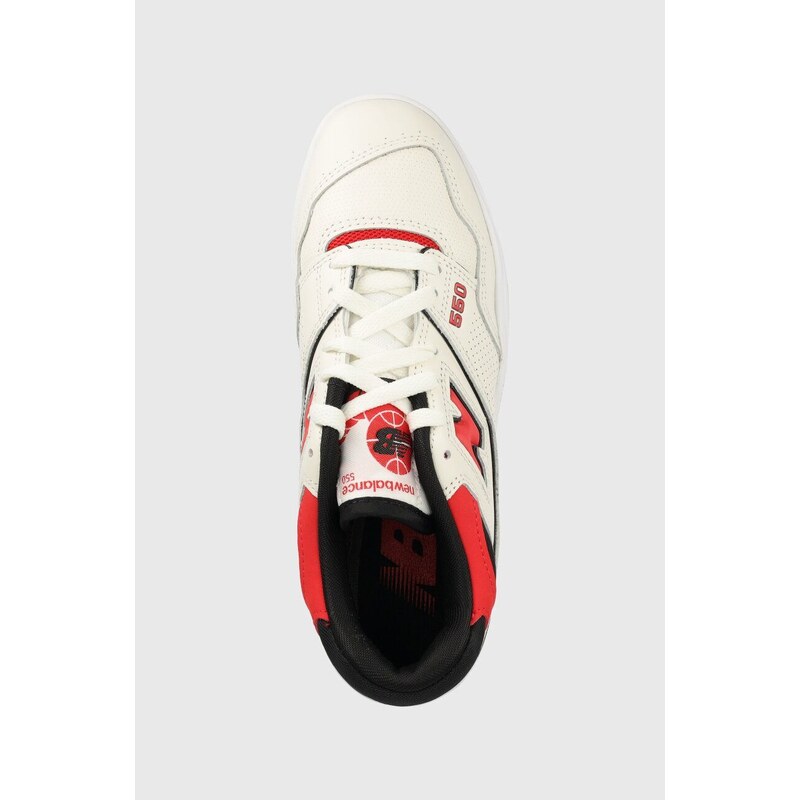 Δερμάτινα αθλητικά παπούτσια New Balance BB550VTB χρώμα: μπεζ F30