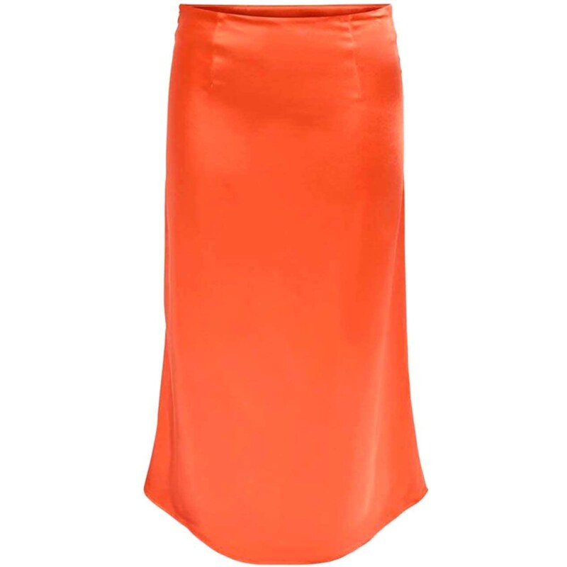 Pcjytta Hw Ankle Satin Skirt Black Aop White Dots