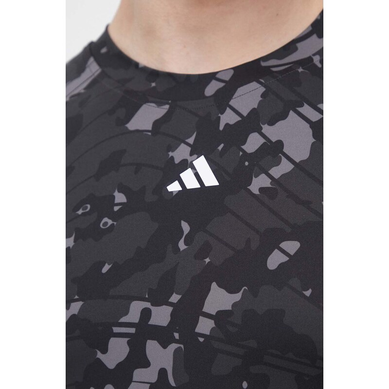 Μπλουζάκι προπόνησης adidas Performance Techfit χρώμα: μαύρο