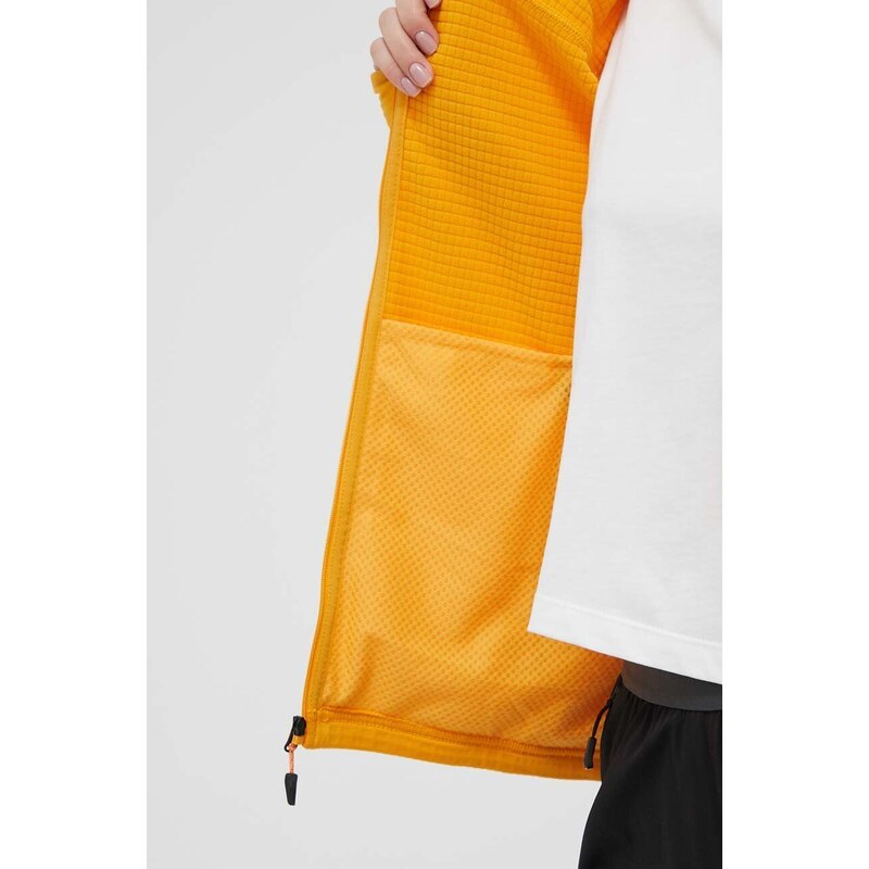 Αθλητική μπλούζα Marmot χρώμα: πορτοκαλί, με κουκούλα
