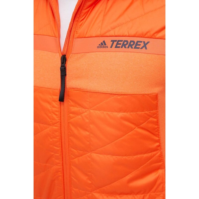 Αθλητικό μπουφάν adidas TERREX Multi χρώμα: πορτοκαλί