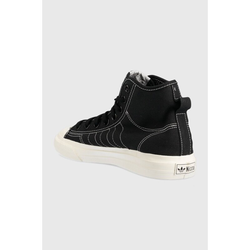 Πάνινα παπούτσια adidas Originals Nizza χρώμα μαύρο F34057
