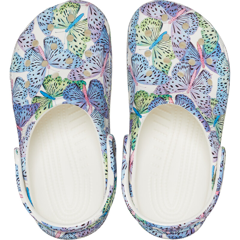 CROCS Classic Butterfly Clog K 208297 94S White/Multi