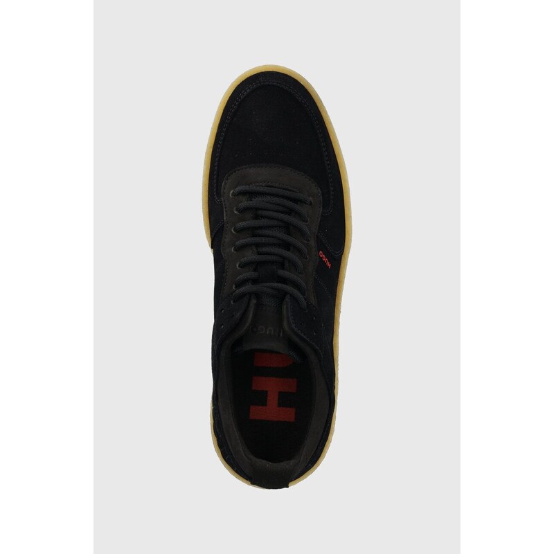 Σουέτ αθλητικά παπούτσια HUGO Evan χρώμα: ναυτικό μπλε, 50493159