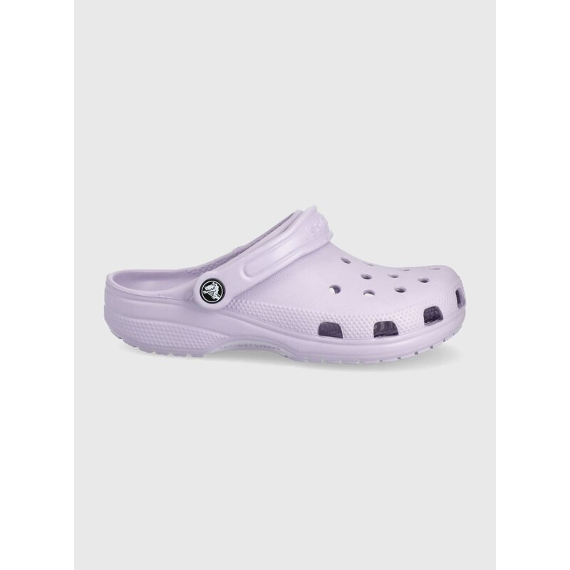 Παιδικές παντόφλες Crocs χρώμα: μοβ