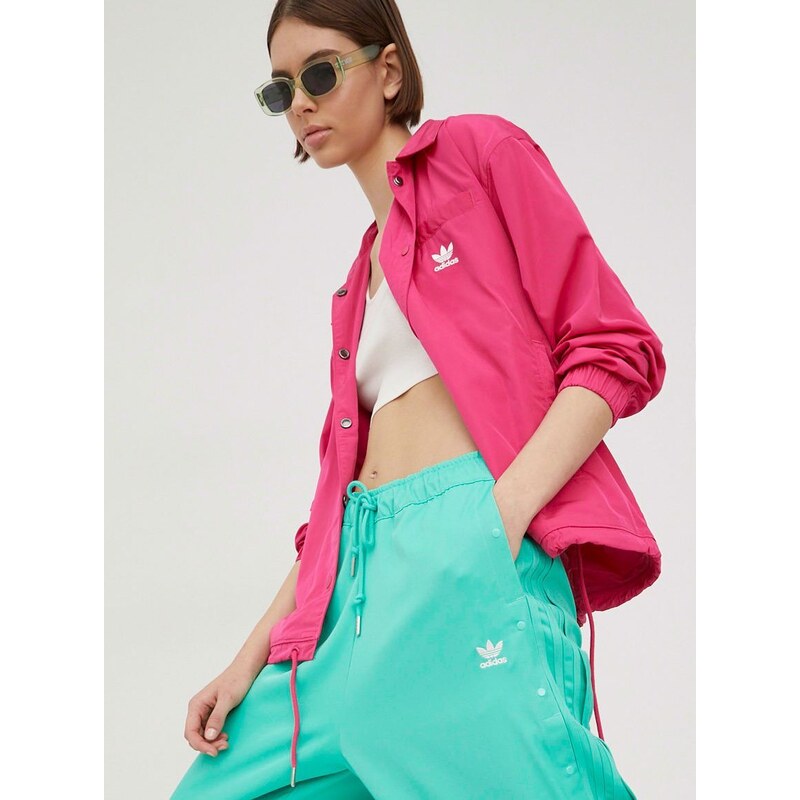 Μπουφάν adidas Originals Always Original γυναικείο, χρώμα: ροζ