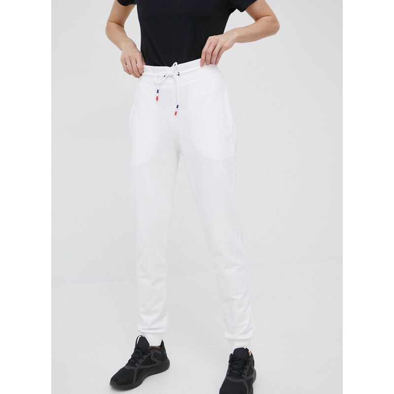 Βαμβακερό παντελόνι Rossignol χρώμα: άσπρο