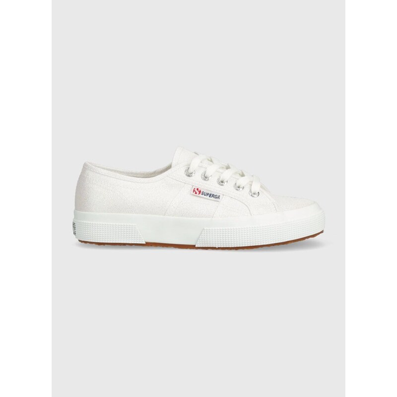 Πάνινα παπούτσια Superga 2750 LAMEW χρώμα: άσπρο, S001820