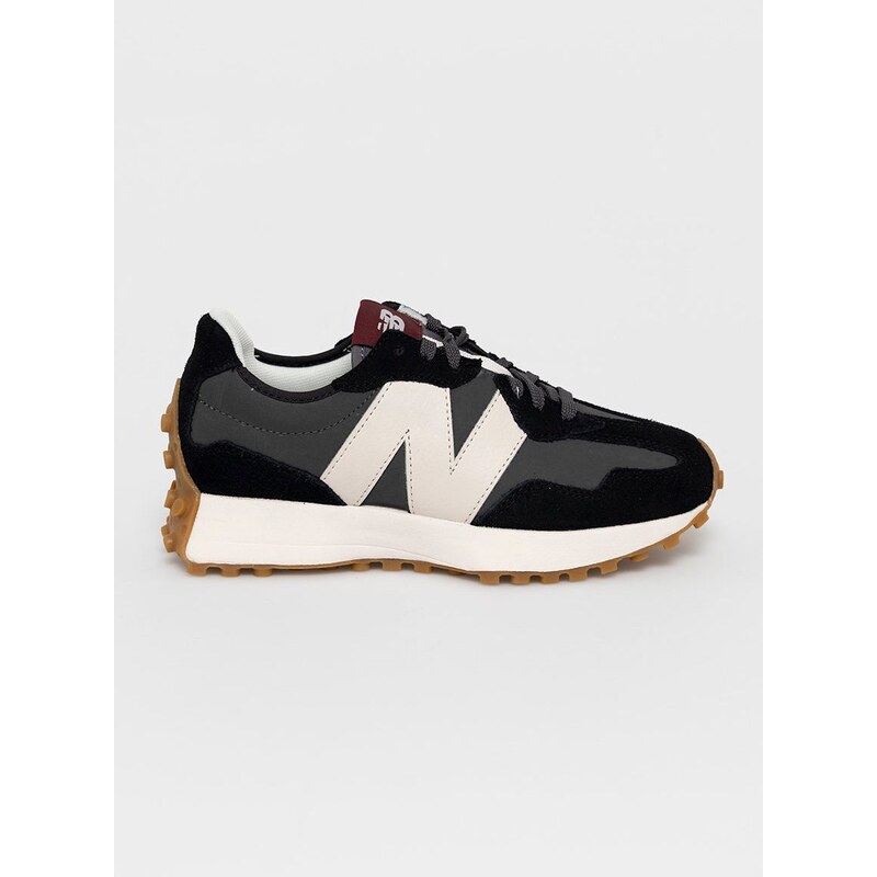Σουέτ παπούτσια New Balance χρώμα: μαύρο