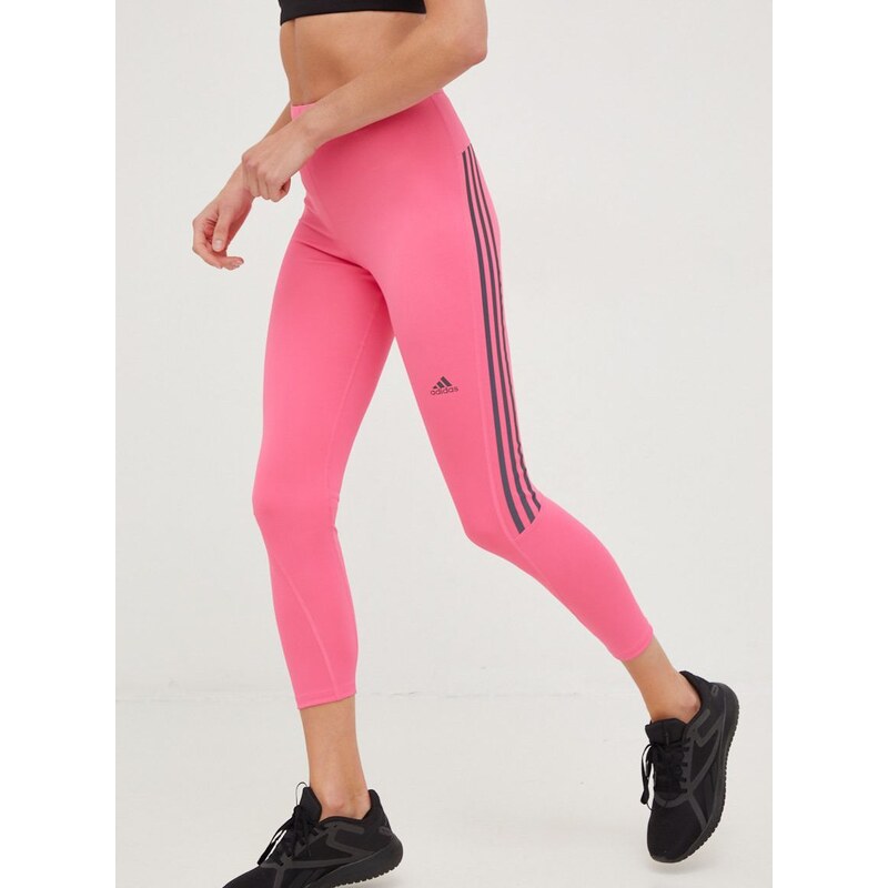 Κολάν για τρέξιμο adidas Performance Run Icons χρώμα: ροζ