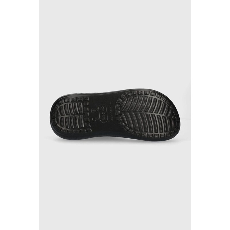 Παντόφλες Crocs Classic Crush Sandal Classic Crush Sandal χρώμα: μαύρο, 2767 IC0434 207670