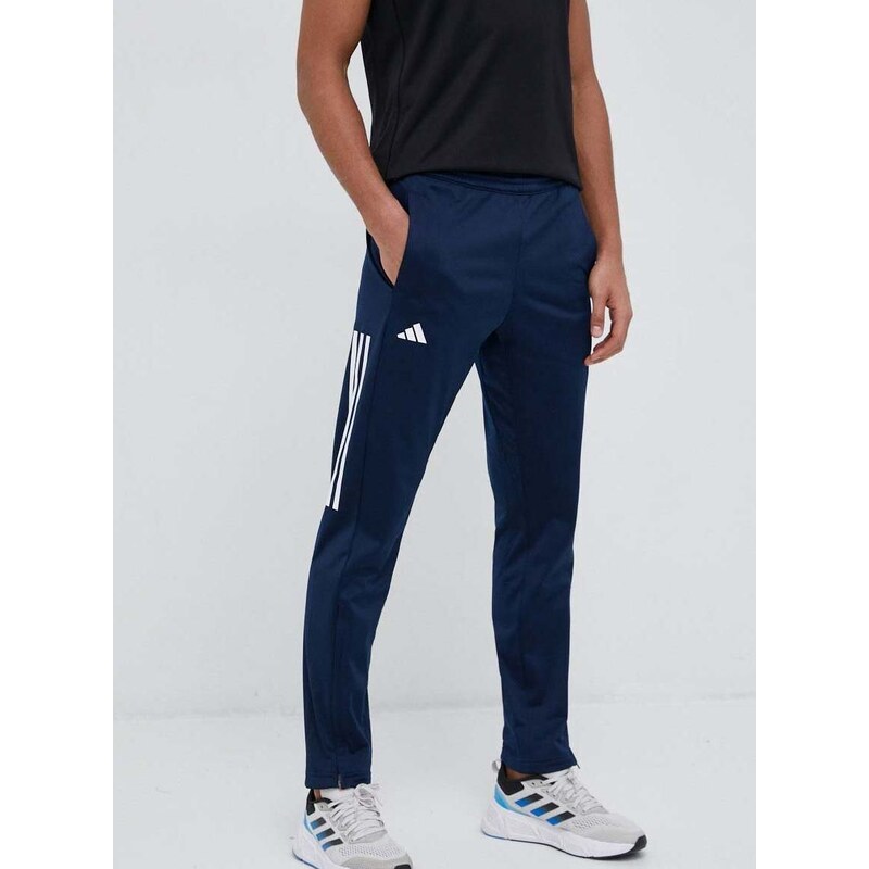 Παντελόνι προπόνησης adidas Performance 3 Stripes χρώμα: ναυτικό μπλε