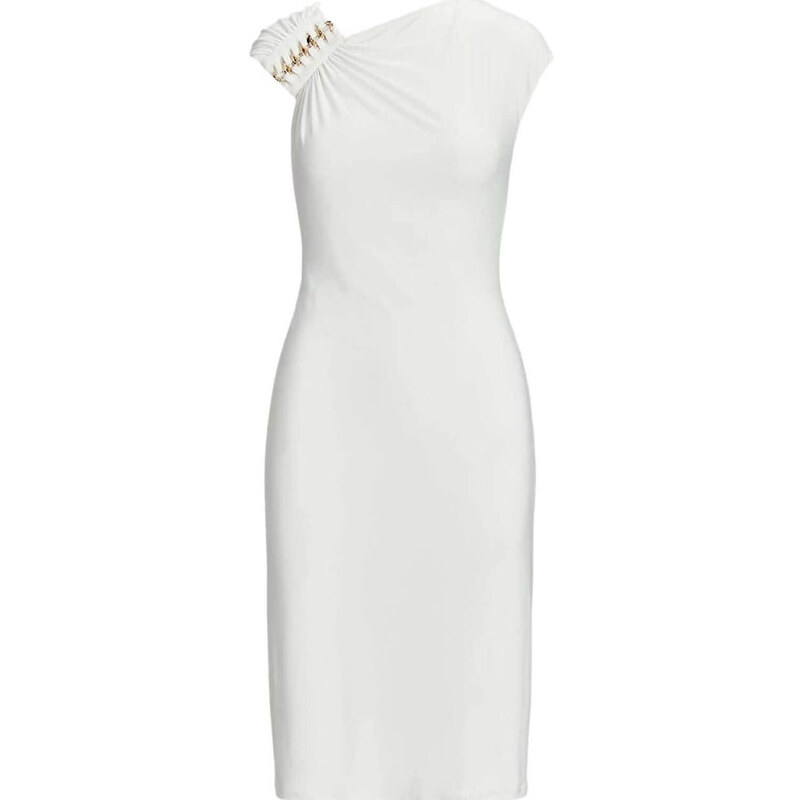 POLO RALPH LAUREN Φορεμα Fryer-Short Sleeve-Cocktail Dress 253898713001 100 White