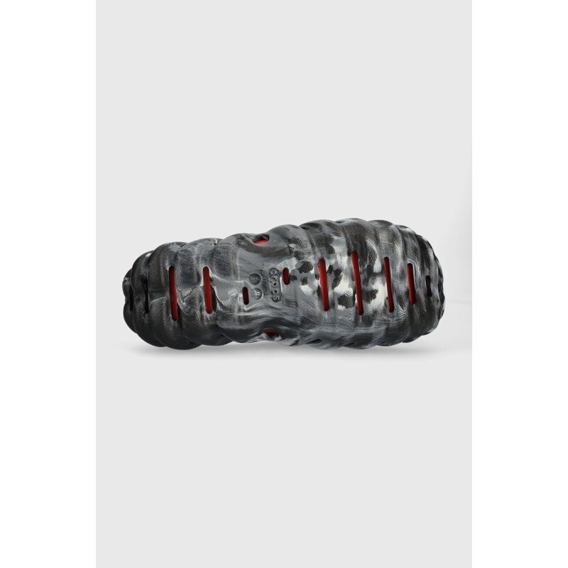 Παντόφλες Crocs Echo Marbled Slide χρώμα: μαύρο, 208467