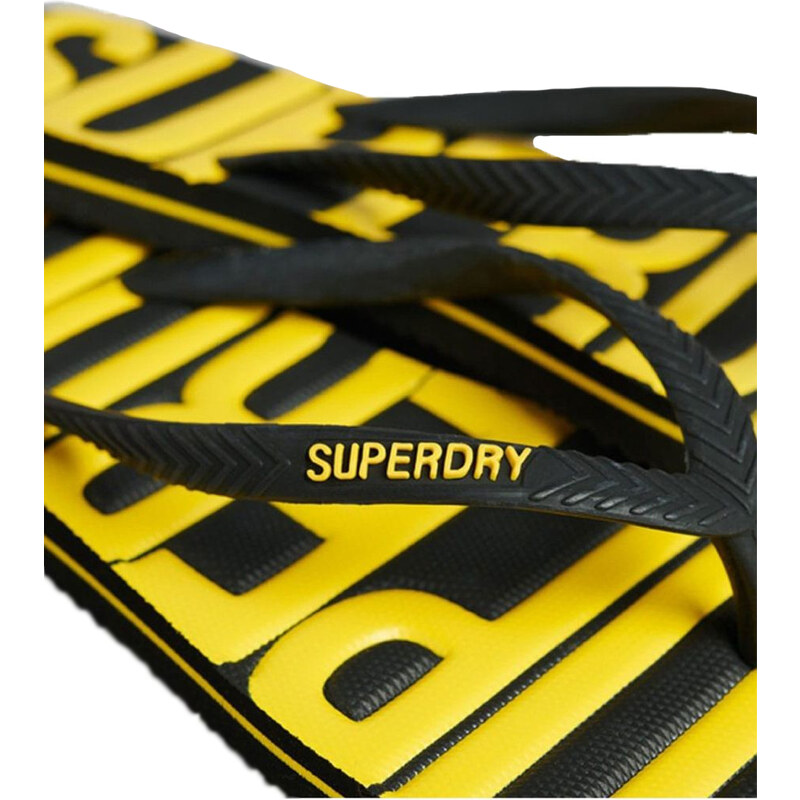 Superdry Vintage Vegan Flip Flop Black - Ανδρικές Σαγιονάρες Μαύρες (MF310237A 02A)