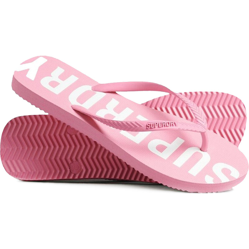 Superdry Code Core Sport Flip Flop Marne Pink/Optic - Γυναικείες Σαγιονάρες Ροζ (WF310183A 8PX)
