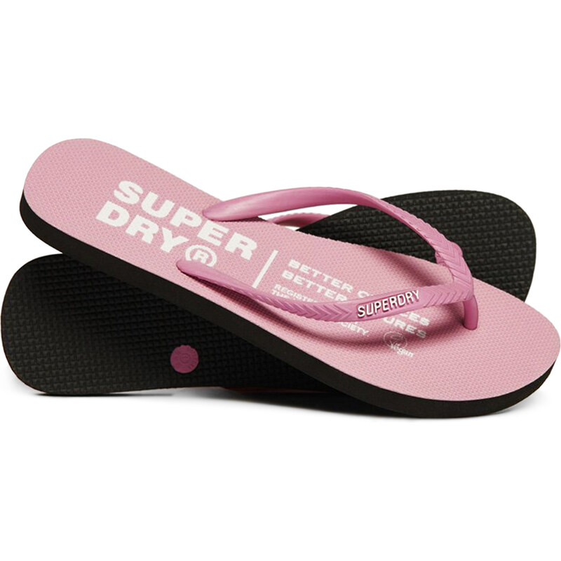 Superdry Studios Vegan Flip Flop Roseate Pink - Γυναικείες Σαγιονάρες Ροζ (WF310189A 5YA)