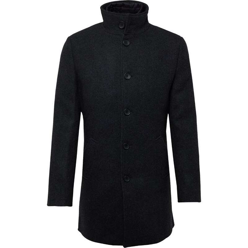 Bruun & Stengade Ανοιξιάτικο και φθινοπωρινό παλτό 'Ontario' σκούρο γκρι