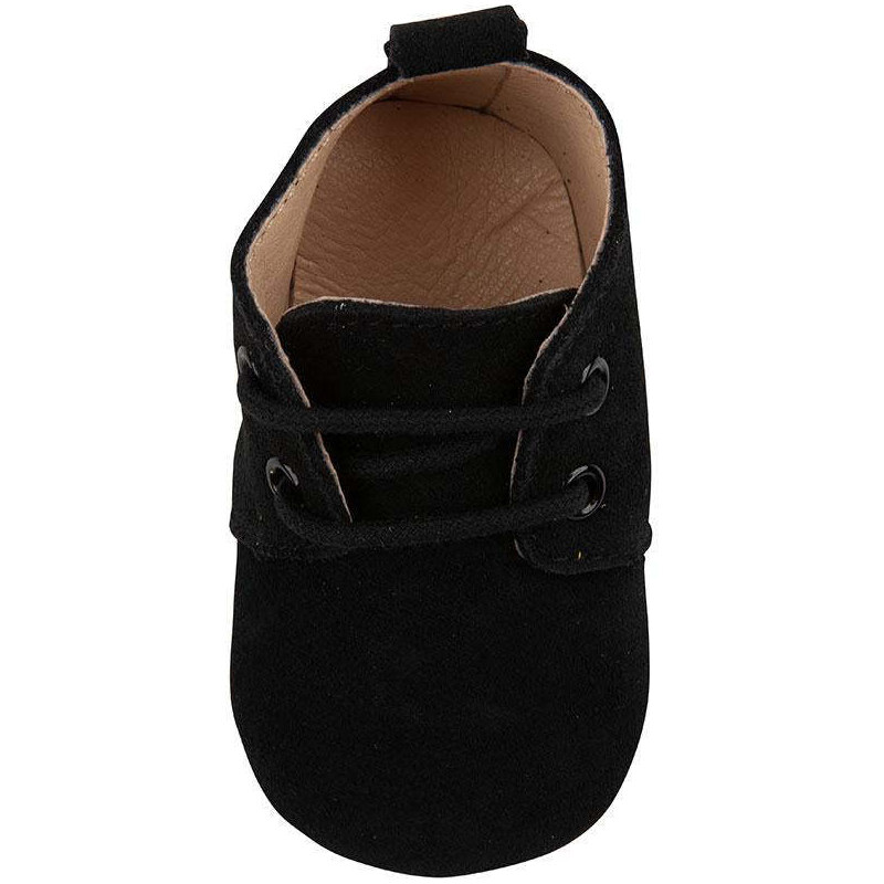 Baby Dutch Βρεφικά Παπούτσια με Κορδόνια Black