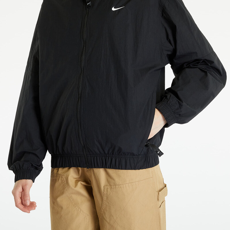 Ανδρικά αντιανεμικά Nike Sportswear Solo Swoosh Men's Track Jacket Black/ White