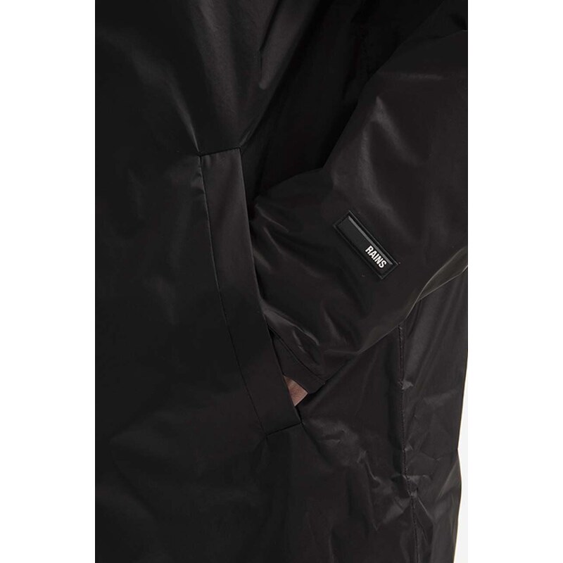 Μπουφάν Rains Padded Nylon Coat χρώμα: μαύρο F30