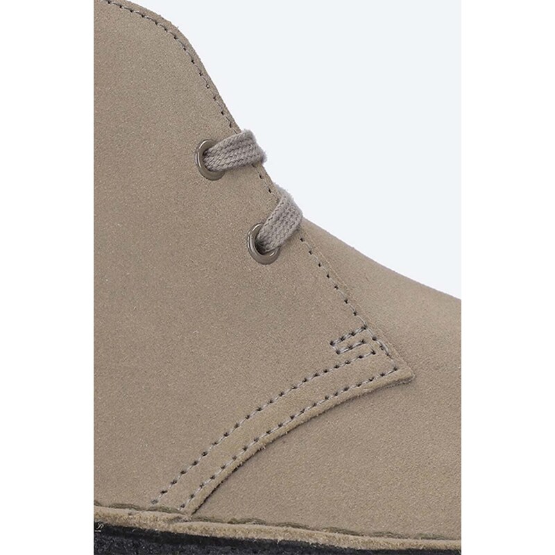 Clarks Originals Σουέτ κλειστά παπούτσια Clarks Desert Boot χρώμα: γκρι 26161792 F30