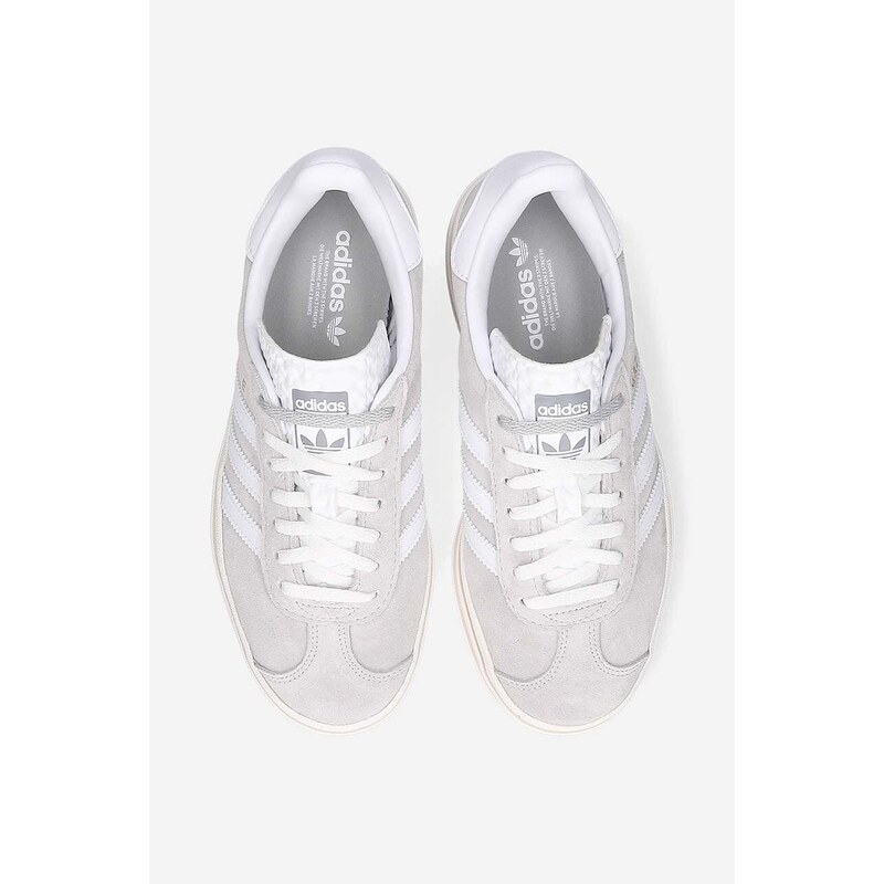 Σουέτ αθλητικά παπούτσια adidas Originals Gazelle Bold W χρώμα: γκρι F30