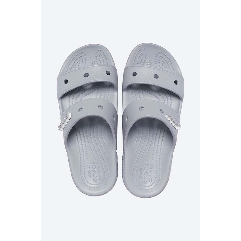 Παντόφλες Crocs Classic χρώμα γκρι 206761