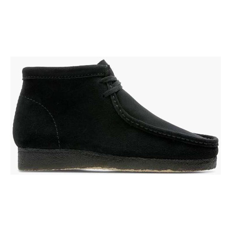 Clarks Originals Σουέτ κλειστά παπούτσια Clarks Wallabee Boot χρώμα: μαύρο 26155517 F326155517
