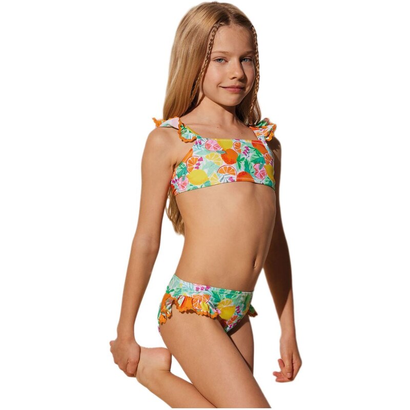 Ysabel Mora Παιδικό-Εφηβικό Μαγιό Κορίτσι Bikini-Set Tropic