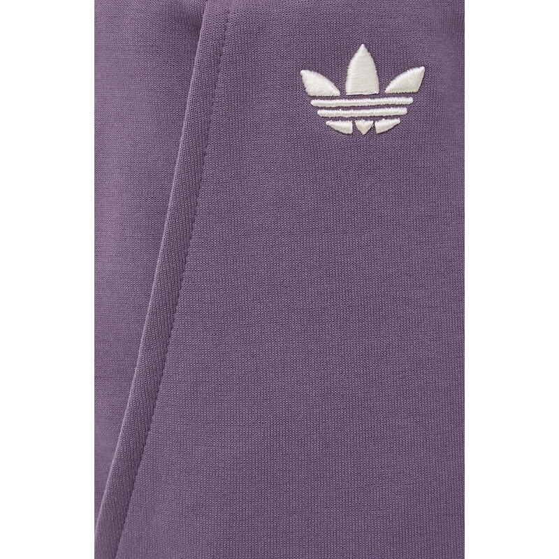 Παντελόνι φόρμας adidas Originals χρώμα: μοβ