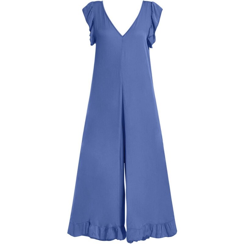 Celestino Ολόσωμη φόρμα με βολάν μπλε για Γυναίκα