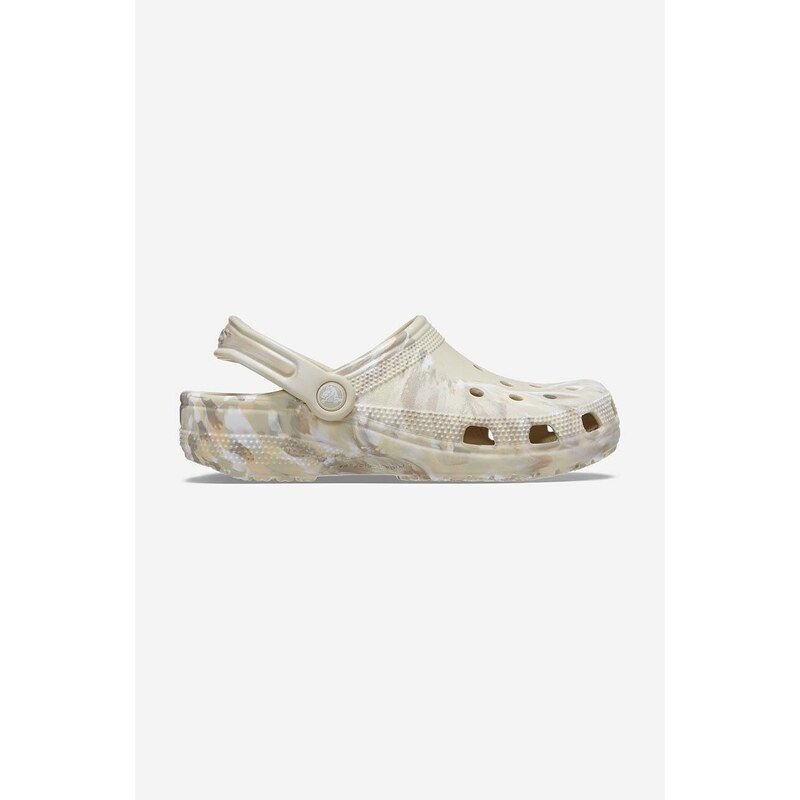 Παντόφλες Crocs Classic 206867 χρώμα: μπεζ - GLAMI.gr