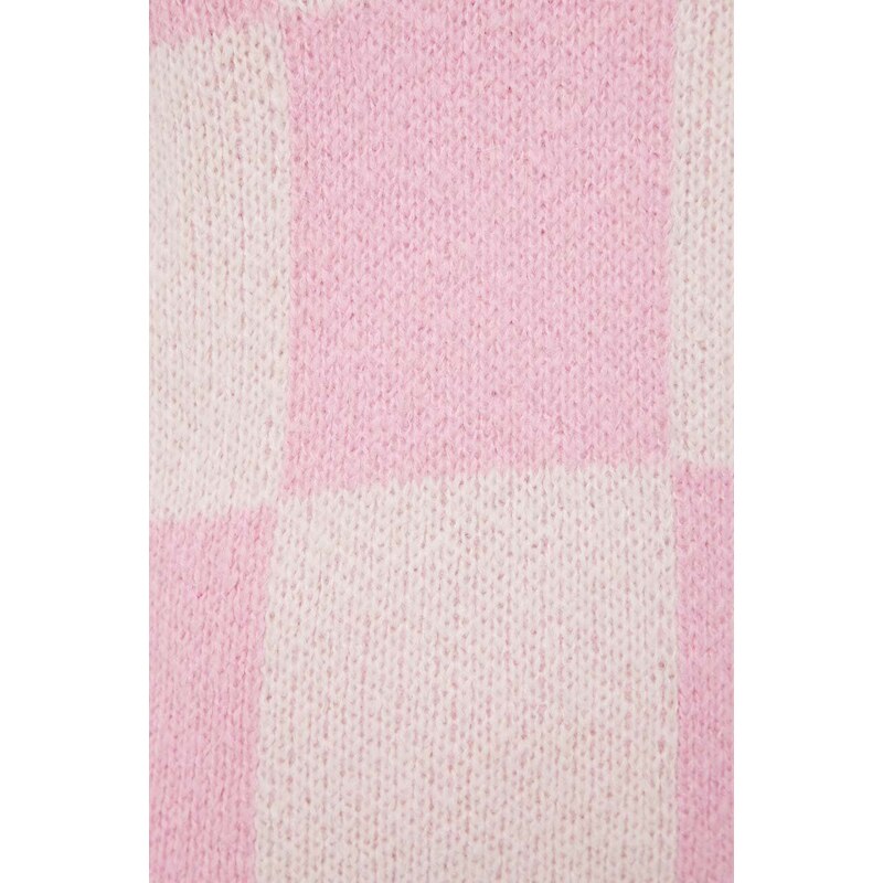 Γιλέκο από μείγμα μαλλιού Stine Goya χρώμα: ροζ