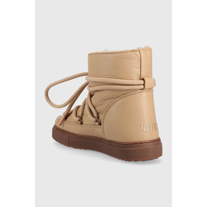 Δερμάτινες μπότες χιονιού Inuikii FULL LEATHER χρώμα: μπεζ, 75202-087 F375202-087