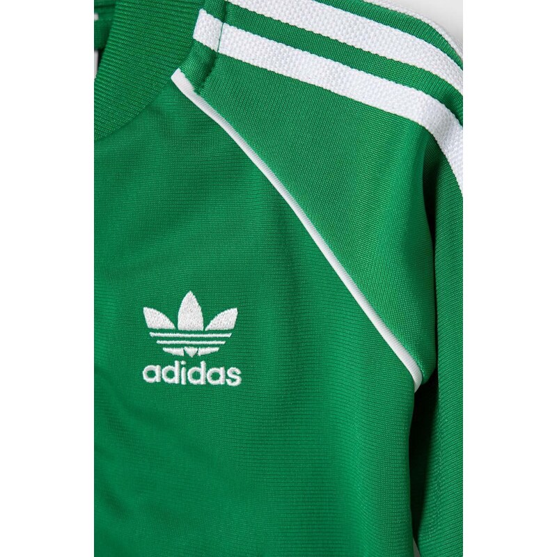 Βρεφική φόρμα adidas Originals χρώμα: πράσινο