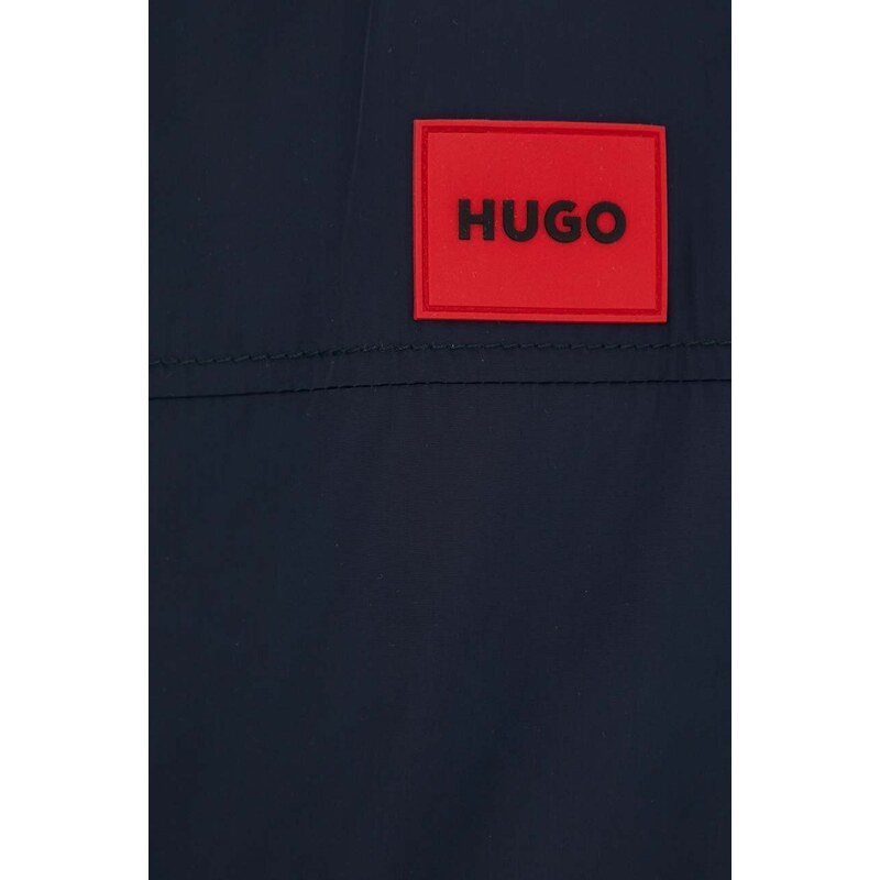 Μπουφάν HUGO χρώμα: ναυτικό μπλε