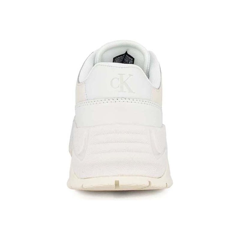 CALVIN KLEIN Sneakers Chunky Runner Vibram Lth Mix W YW0YW01063 YBR bright white/creamy white