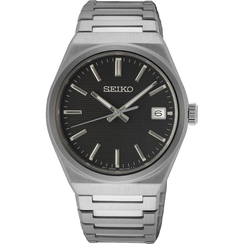 SEIKO Essential Time Mens - SUR557P1, Silver case with Stainless Steel Bracelet